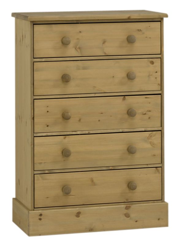 5 Drawer Chest Pine (W)755mm