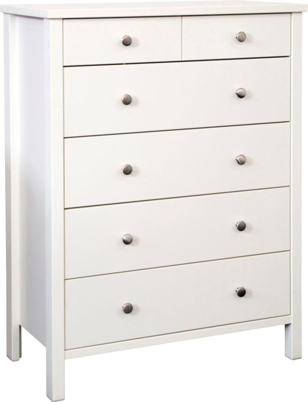 2 Over 4 Chest Of Drawers White (H)1058