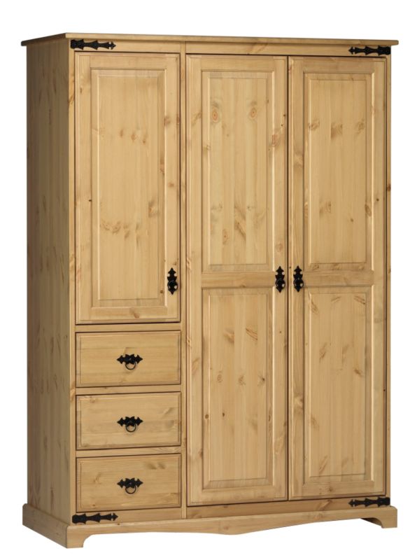 aztec 3 Door 3 Drawer Wardrobe