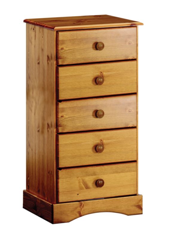 Henley 5 Drawer Chest Solid Pine