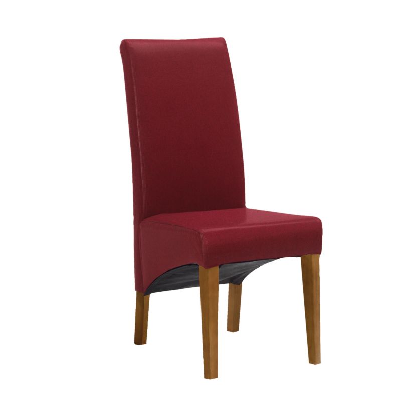 Cadiz Dining Chairs Faux Leather Red