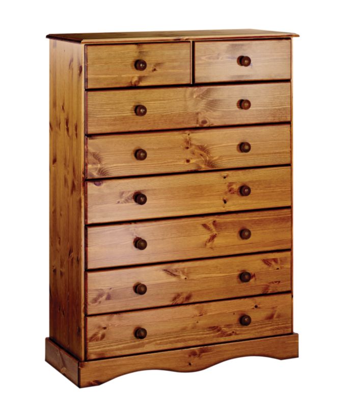 Henley 2 Over 6 Drawer Chest Solid Pine