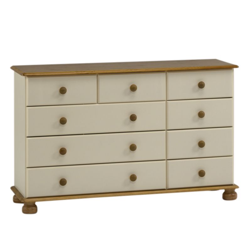 Oslo Pine 3 Over 6 Drawer Chest - Home Delivery
