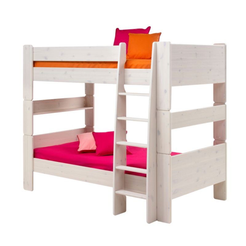 Wizard Bunk Bed with Ladder White Wash (H)1643