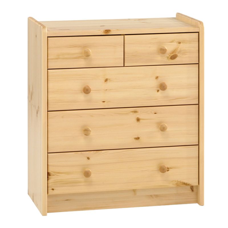 2 Over 3 Chest of Drawers Natural Pine