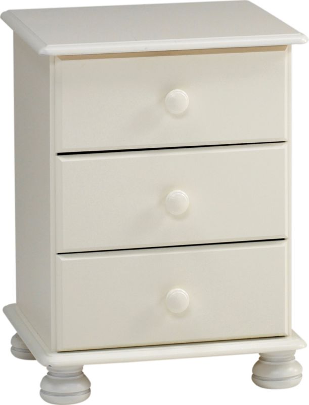 B&Q Malmo White 3 Drawer Chest