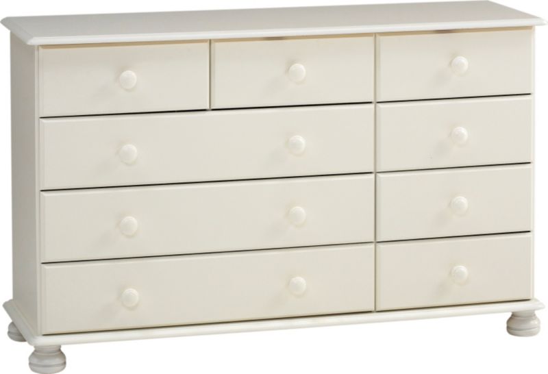Malmo White 3 Over 6 Drawer Chest