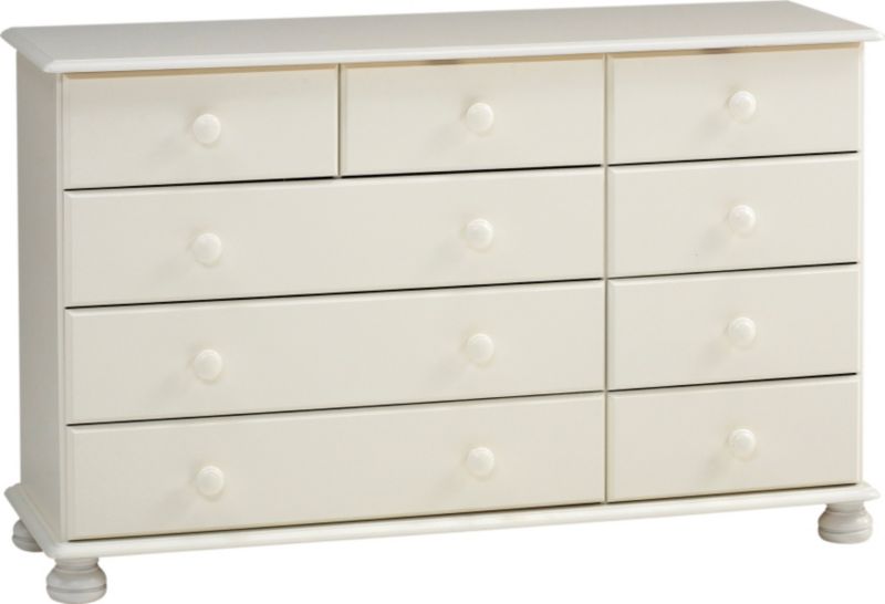 B&Q Malmo White 3 Over 6 Drawer Chest