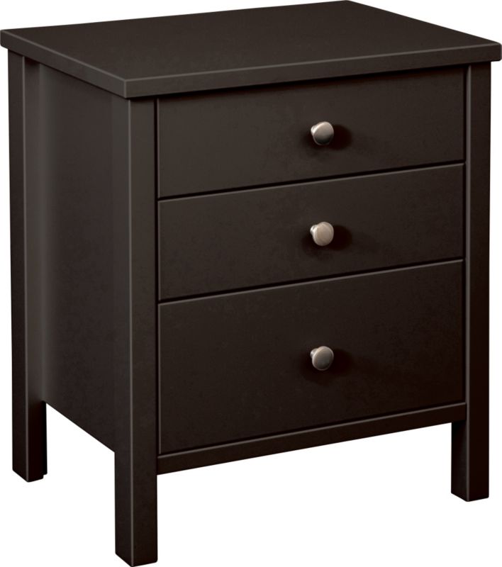 Bergen 3 Drawer Bedside Brown