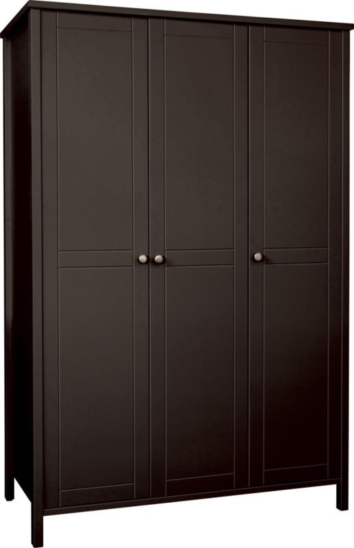 3 Door Wardrobe Brown