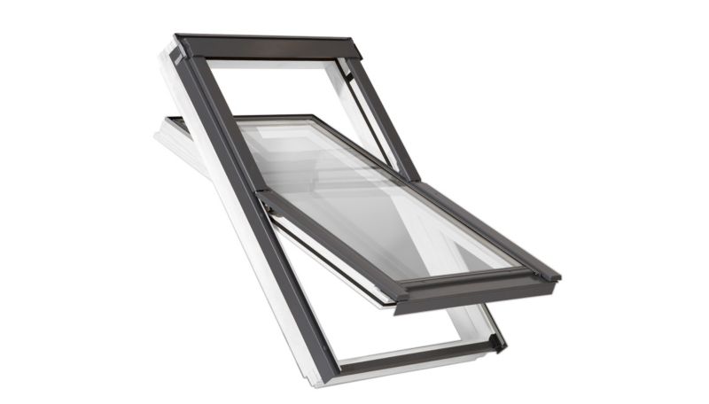 Rooflite Centre Pivot Roof Window White 98x78cm