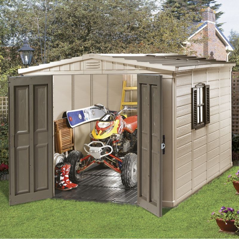 Keter Fortis Resin Shed - (H) 7ft2in x (W) 8ft5in x (D) 10ft10in