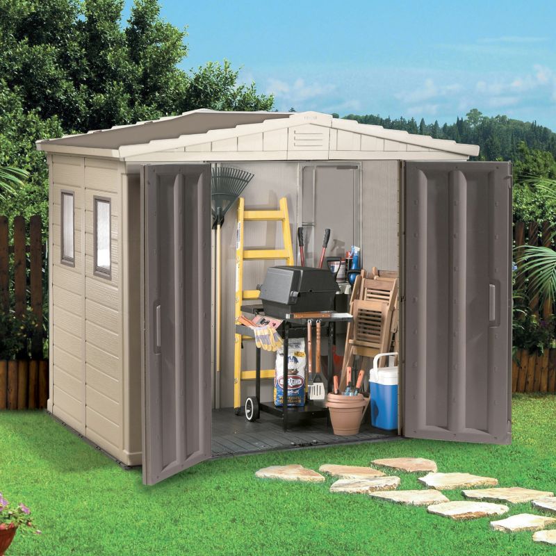 Enterprise Resin Shed - (H) 7ft1in x (W) 8ft5in x (D) 6ft