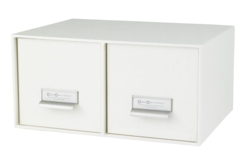 Bigso 2 Drawer CD Chest Cream