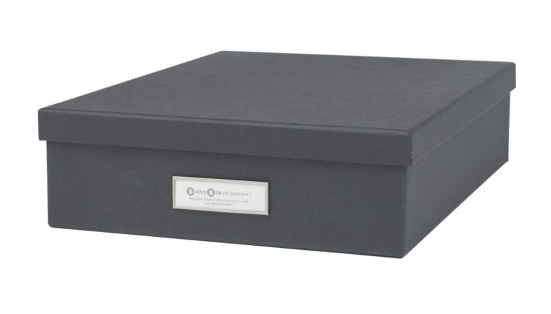 Bigso Document Box Grey