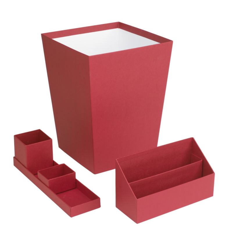 Bigso Classic Desk Set Red