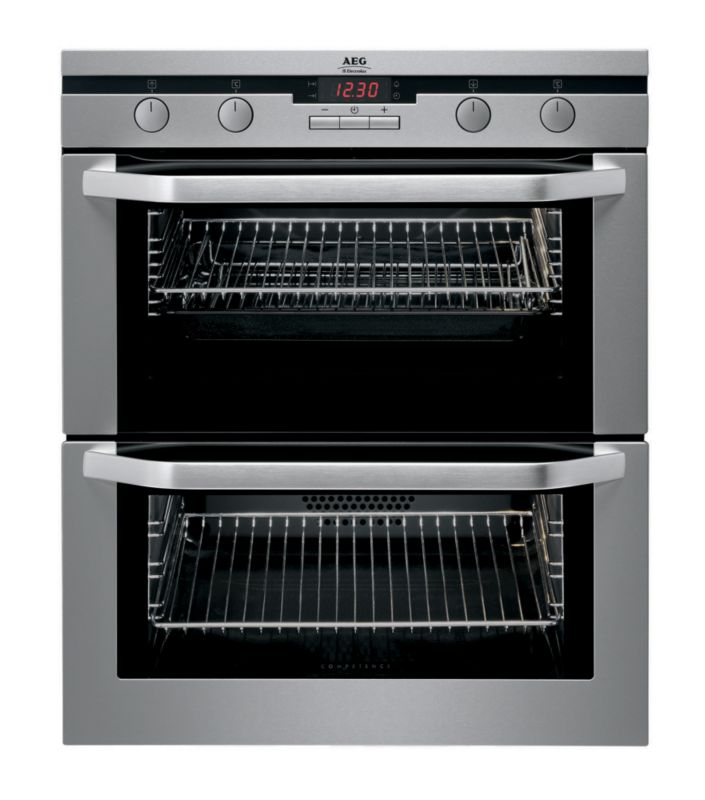 Aeg Built-Under Double Oven Stainless Steel U41116M H715 X W594 X D548Mm - Product image.