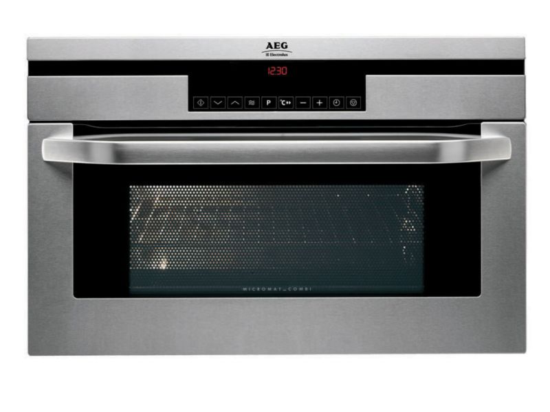 AEG Electric Multifunction Combi Oven 1000w Microwave and Grill Stainless Steel KB9810E M