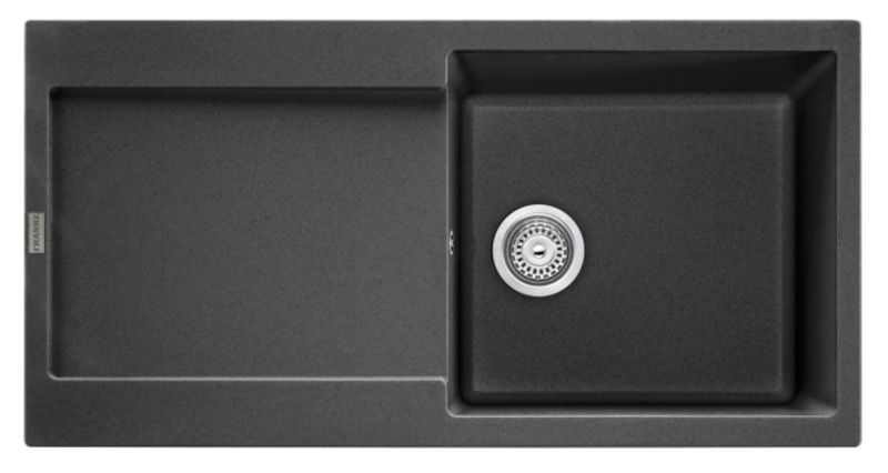 Franke Maris Black Single Bowl and Drainer