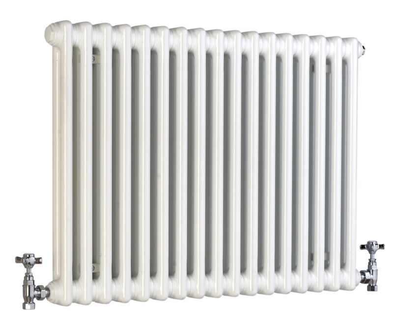 Acova 2 Column Horizontal Radiator White W1226 times H600mm