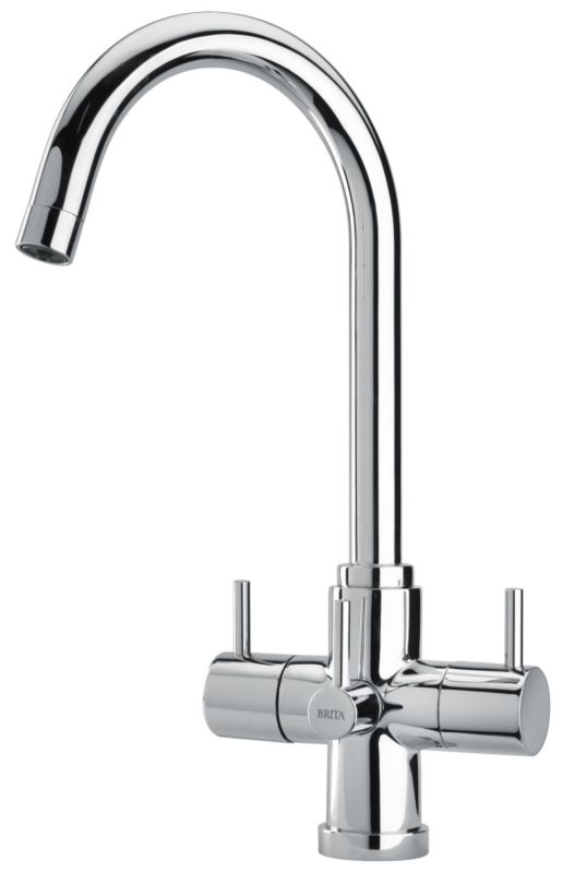 Brita Torlan Kitchen Tap Chrome Effect