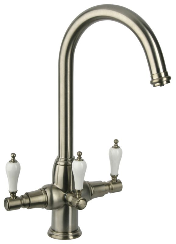 Brita Kelda Kitchen Tap Brushed Nickel Finish