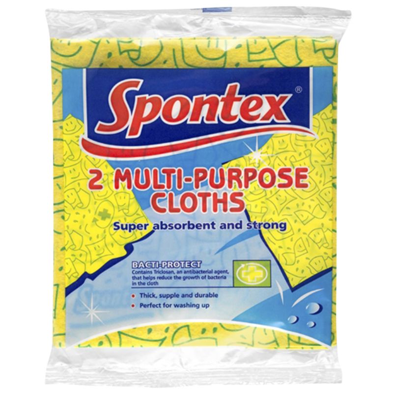 Spontex Multi Purpose Cloth 2 Pack