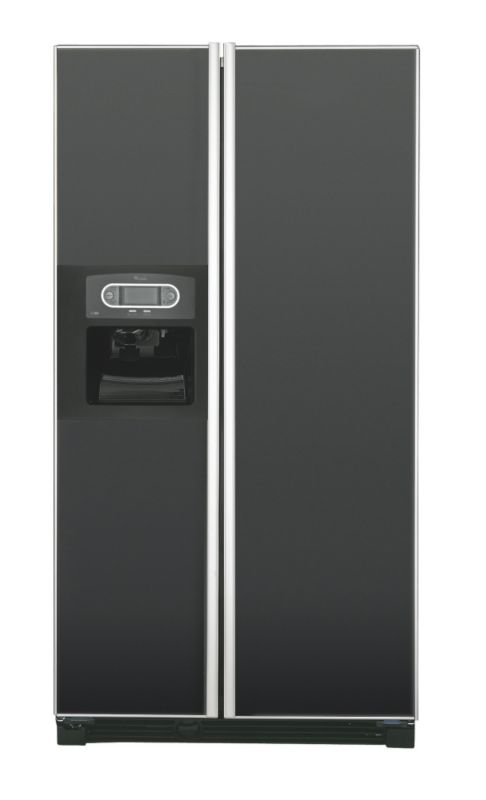 Whirlpool Freestanding Side by Side Fridge Freezer Black 20TB L4