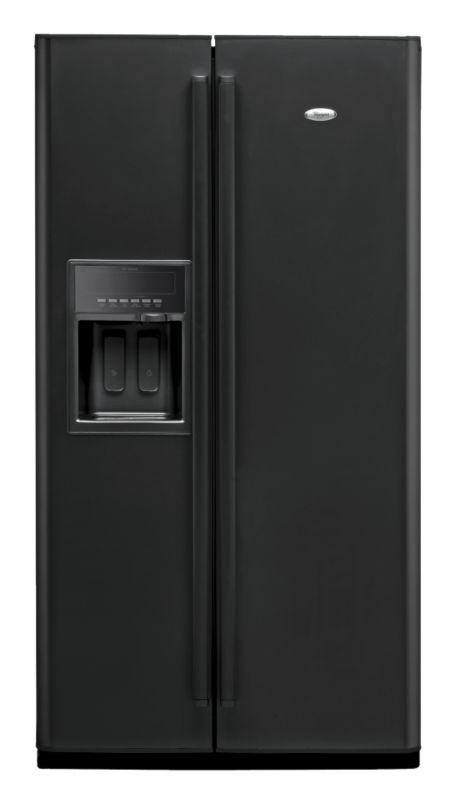 Whirlpool Freestanding Side by Side Fridge Freezer Black WSC5555AN