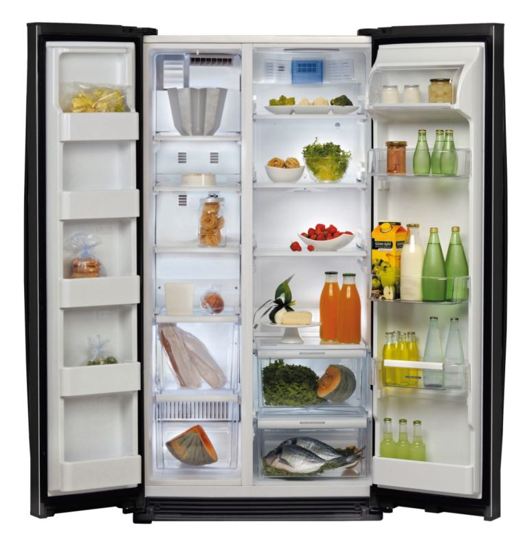 Save on this Whirlpool Carisma Side by Side Fridge Freezer Black WSC5513 A+N