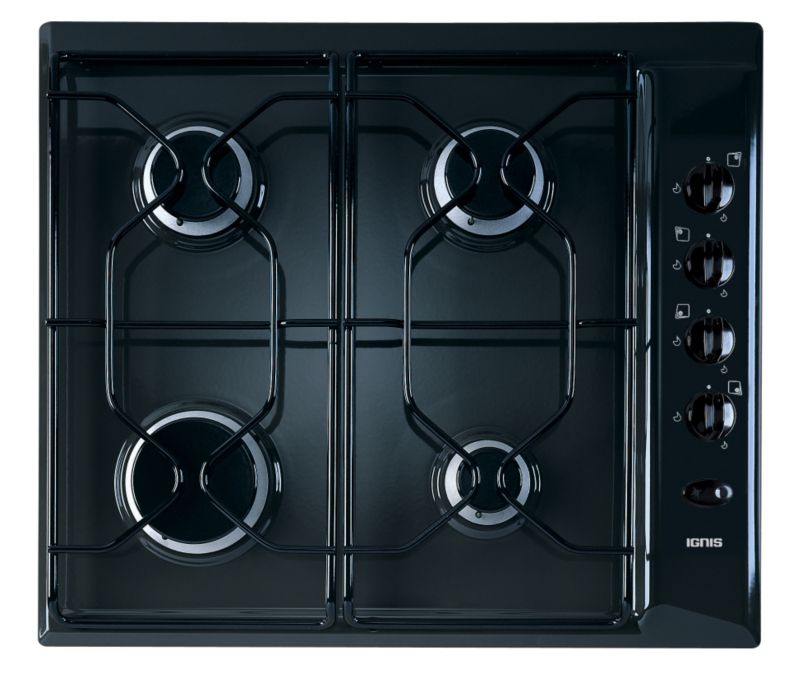 Ignis 60cm Built In Gas Hob FFD Black AKL710NB H41 x W580 x D500mm