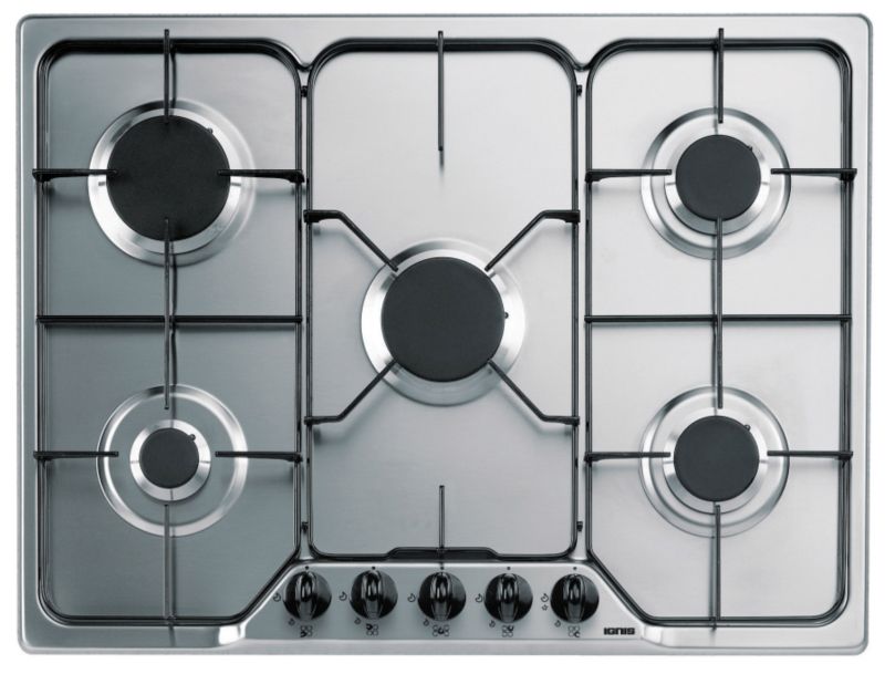 Ignis 70cm 5 Burner Gas Hob Stainless Steel AKF617IX