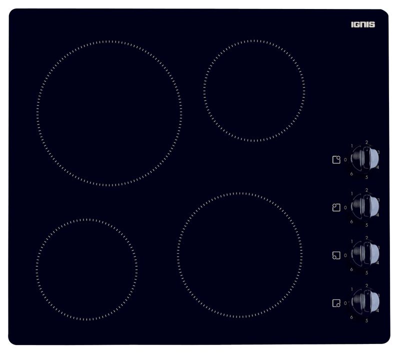 Ignis Built In Electric Ceramic Hob AKL359NE02 Black