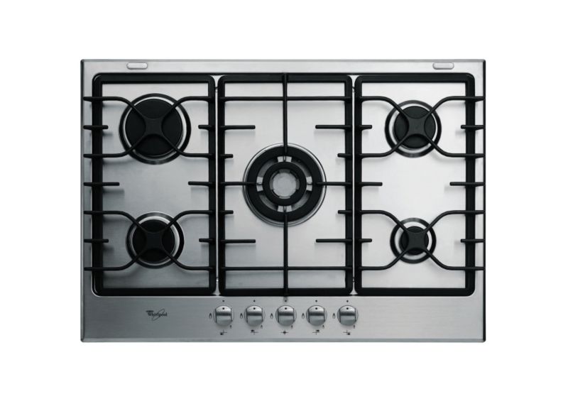 Whirlpool 75cm Origami 5 Burner Gas Hob Stainless Steel AKT797IX