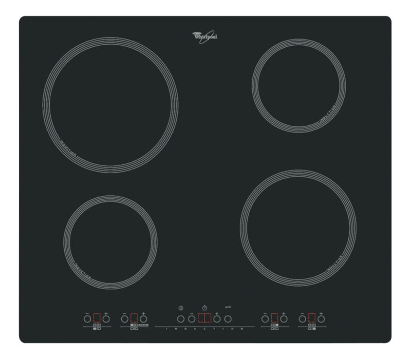 Whirlpool 60cm Induction Hob Black