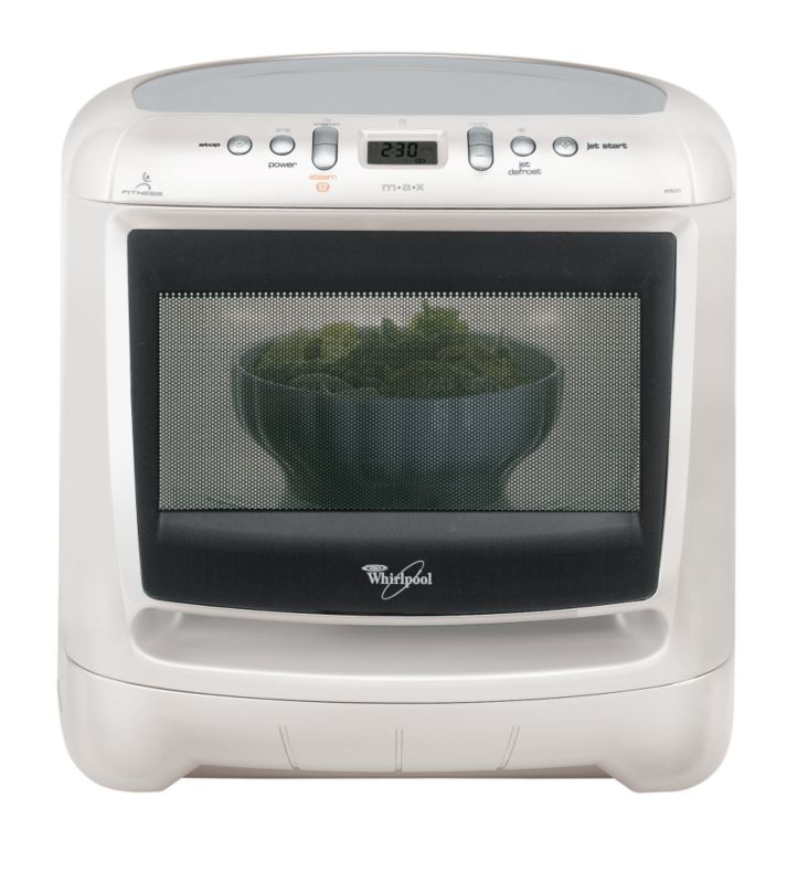 Whirlpool Freestanding Auto Steam Microwave White Max25wh (h)375 X (w)372 X (d)360mm
