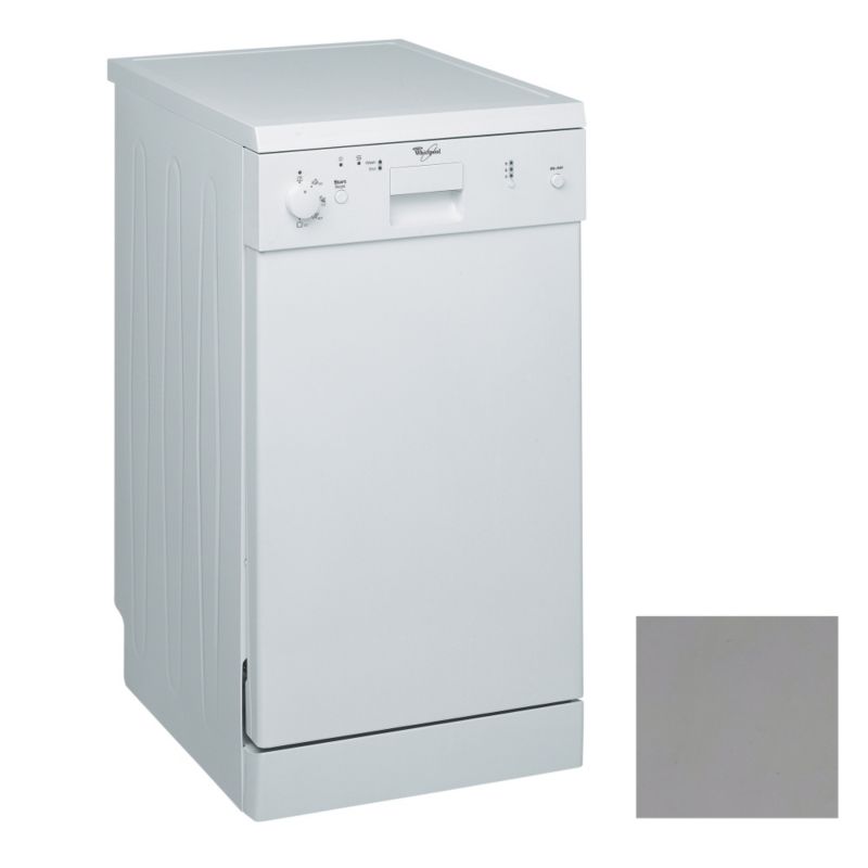 Whirlpool Freestanding Slimline Dishwasher Silver Adp45ix