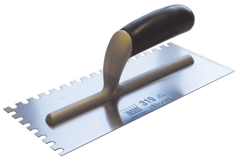 Ragni 11 Inch Tilers Trowel With 8mm quotUquot Serrations