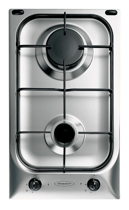 Hotpoint 2 Burner Gas Hob Model G320X Stainless Steel