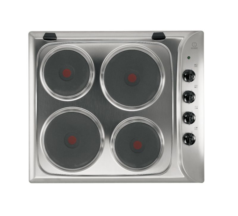 Indesit Rapid Plate Solid Plate Hob 60Cm Stainless Steel PI604X