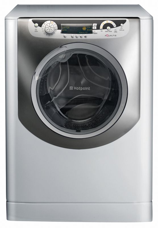 Hotpoint Aqualtis Freestanding Washing Machine Silver EffectBlack  AQGD169S