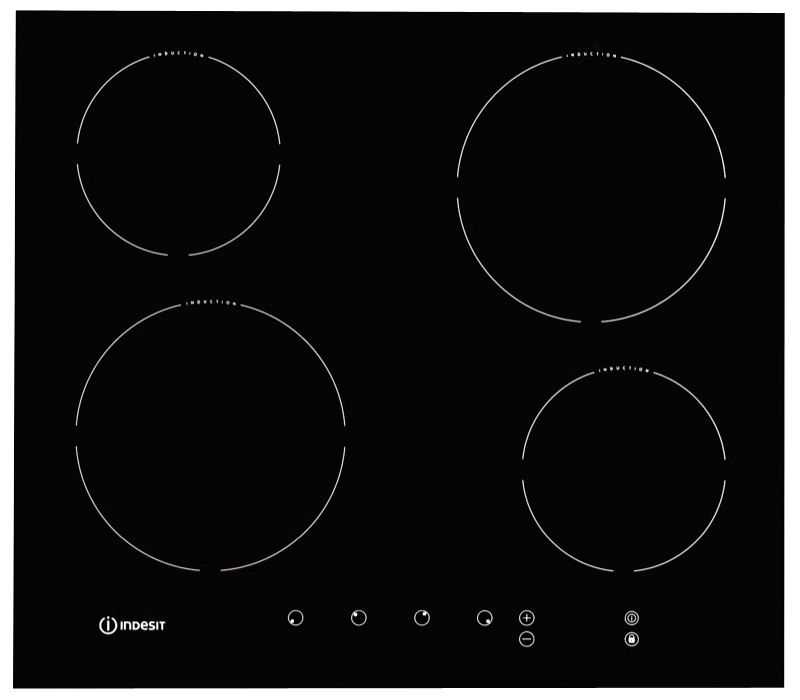 Indesit Induction Hob Black