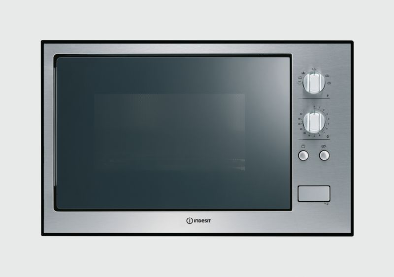 Indesit Prime Built In Microwave Stainless Steel MW1212IX H368 x W595 x D400mm
