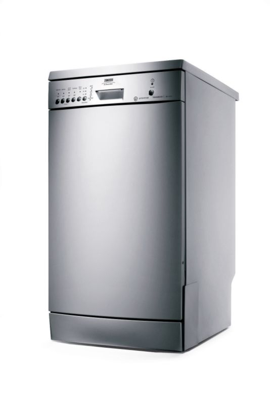 Zanussi Slimline Dishwasher ZDS231S Silver Effect