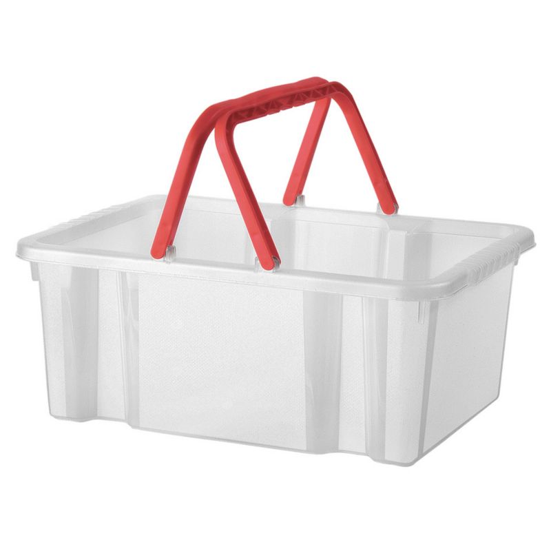 10L Box With Handle RedClear