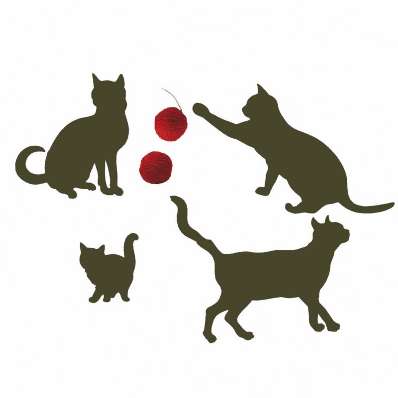 Home Deacutecor Cats Wall Sticker Multi