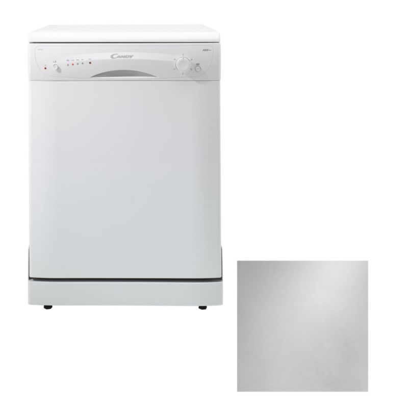 Candy Freestanding Dishwasher Silver Effect Cfd612s