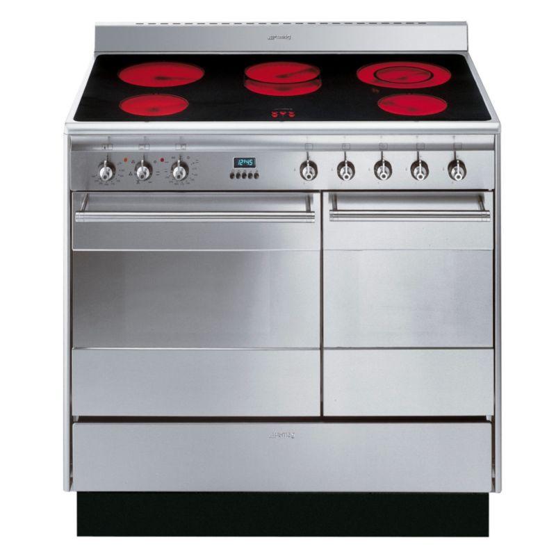 Save on this Smeg Double Oven And Ceramic Hob Stainless Steel SUK92CMX5 900mm