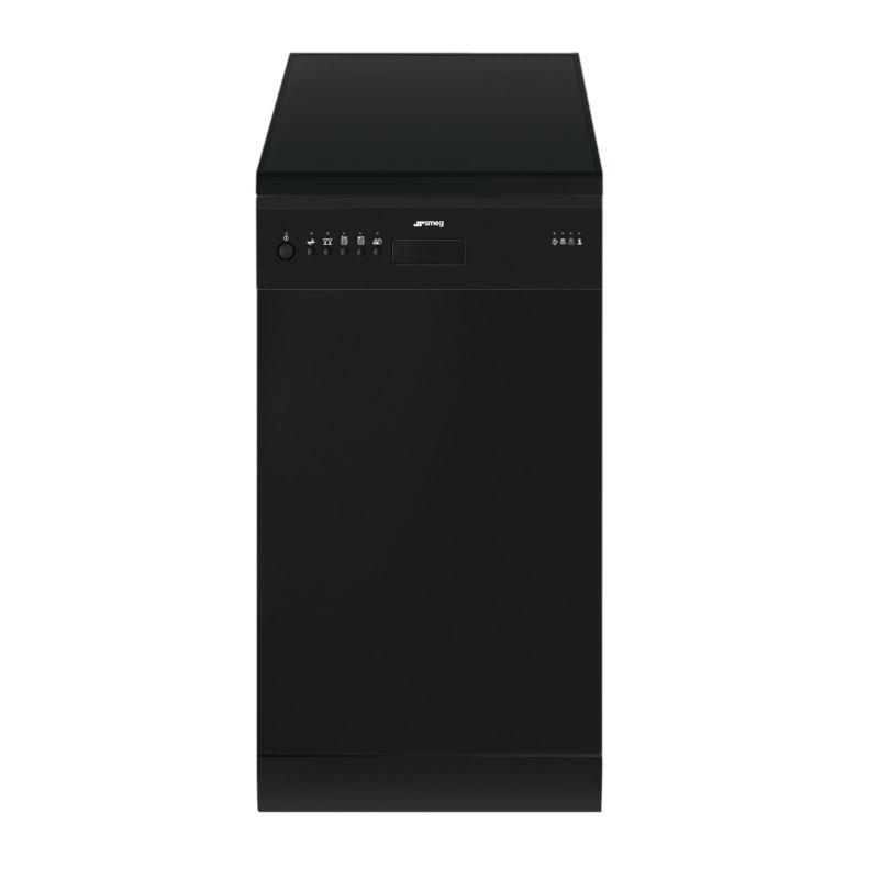 Smeg Freestanding Dishwasher 45cm Black Gloss DFC410BK