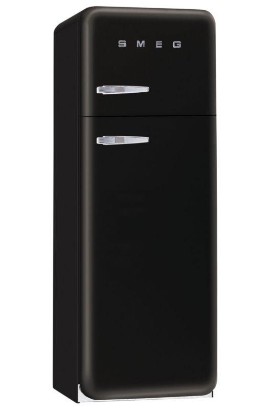 Smeg 50&39s Retro Style Fridge Freezer FAB30QNE Right Handed Black